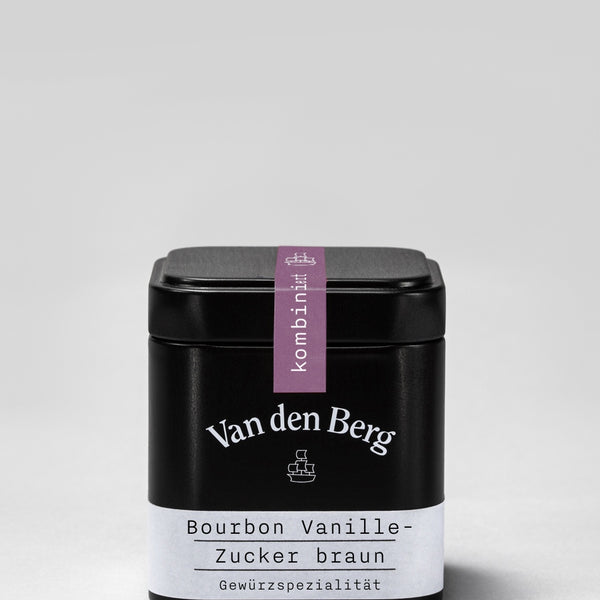 Van den Berg Bourbon Vanillezucker braun Dose