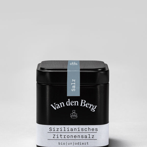 Van den Berg BIO Sizilianisches Zitronensalz Dose 155 ml